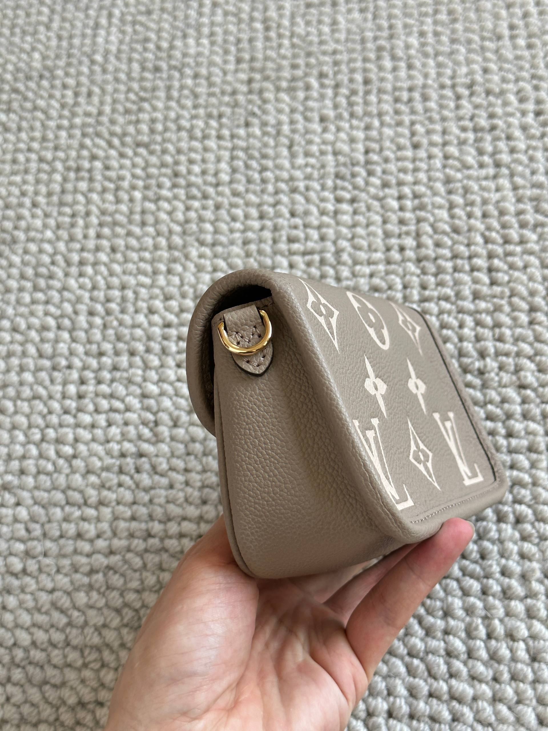 Louis Vuitton Grey Monogram Embossed Mini Metis Messenger Bag