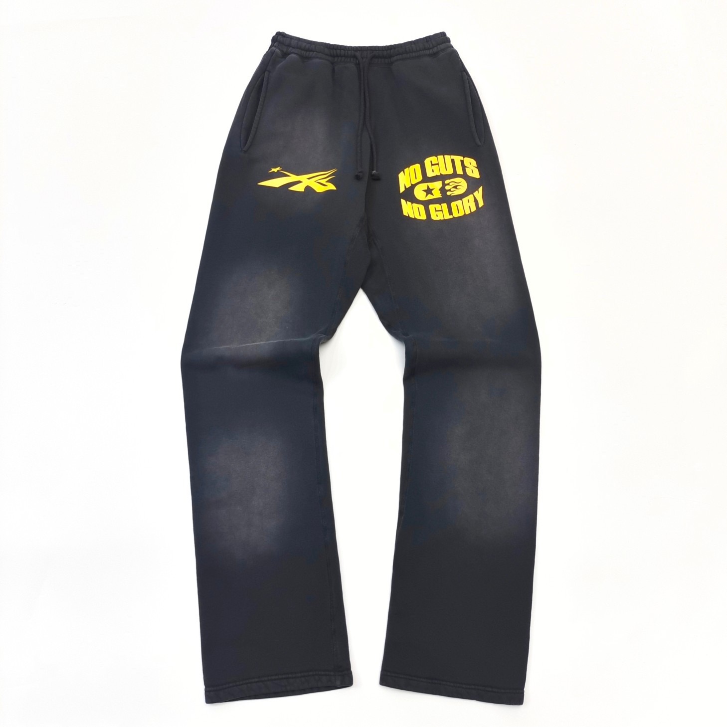 1:1 Version Yellow Logos Pants Black