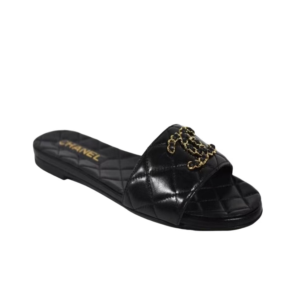 Chanel Fashion Flat Sandals Slide