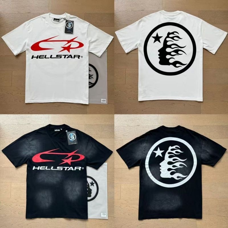 Hellstar monogram profile print short-sleeved T-shirt