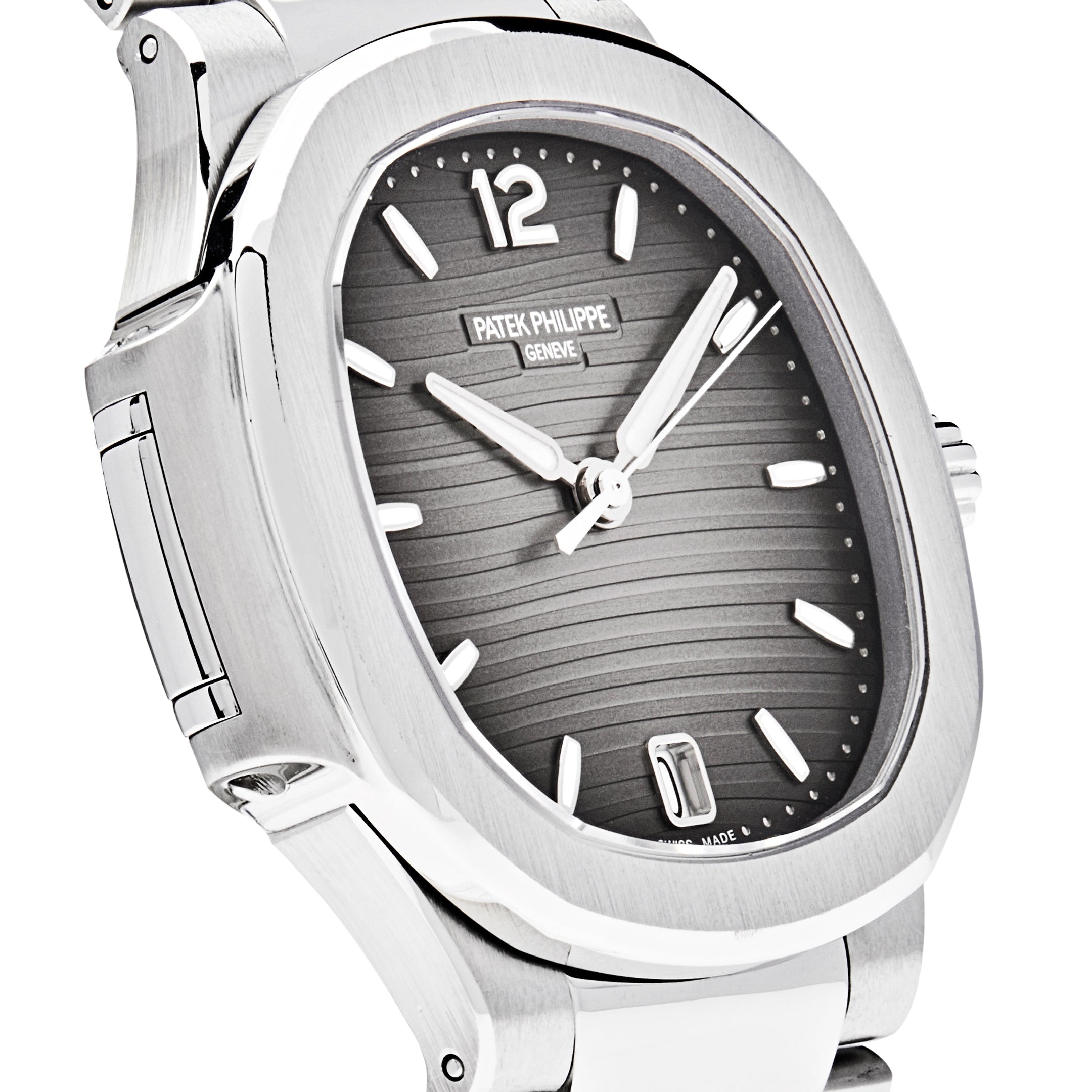 Patek Philippe Ladies Nautilus Stainless Steel Smoke Grey Dial 7118/1A-011【1:1 Replica】
