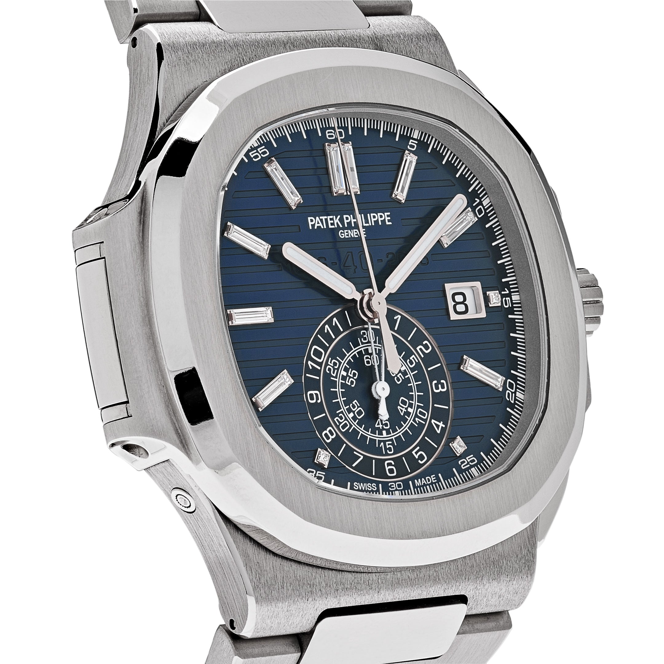Patek Philippe Nautilus 40th Anniversary White Gold Blue Dial 5976/1G-001【1:1 Replica】
