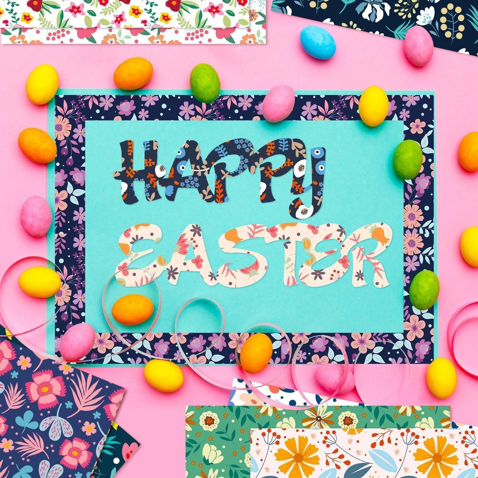 2100 12 small fresh garden flowers theme handbook material background paper