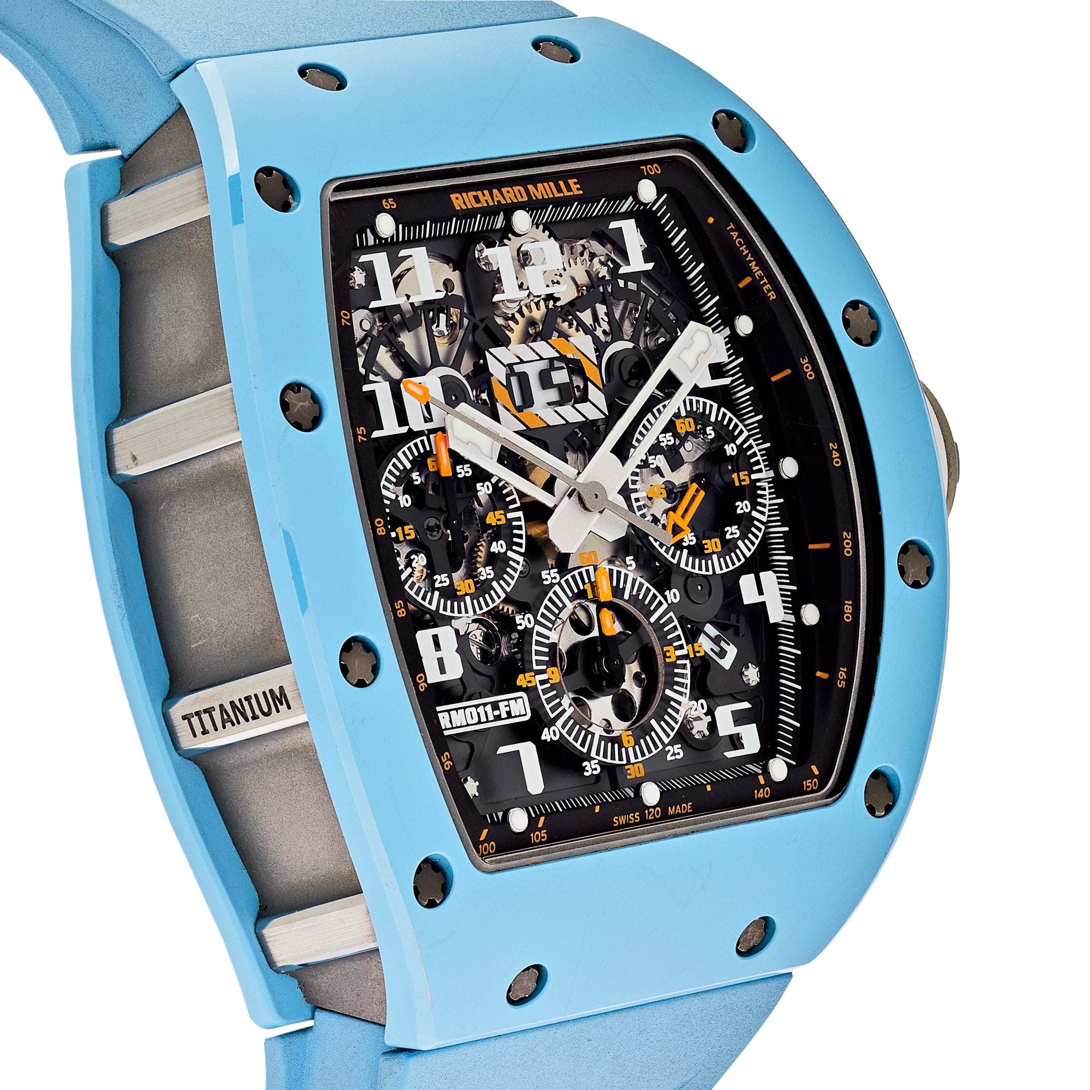 Richard Mille Baby Blue Ceramic Last Edition Felipe Massa RM011【1:1 Replica】
