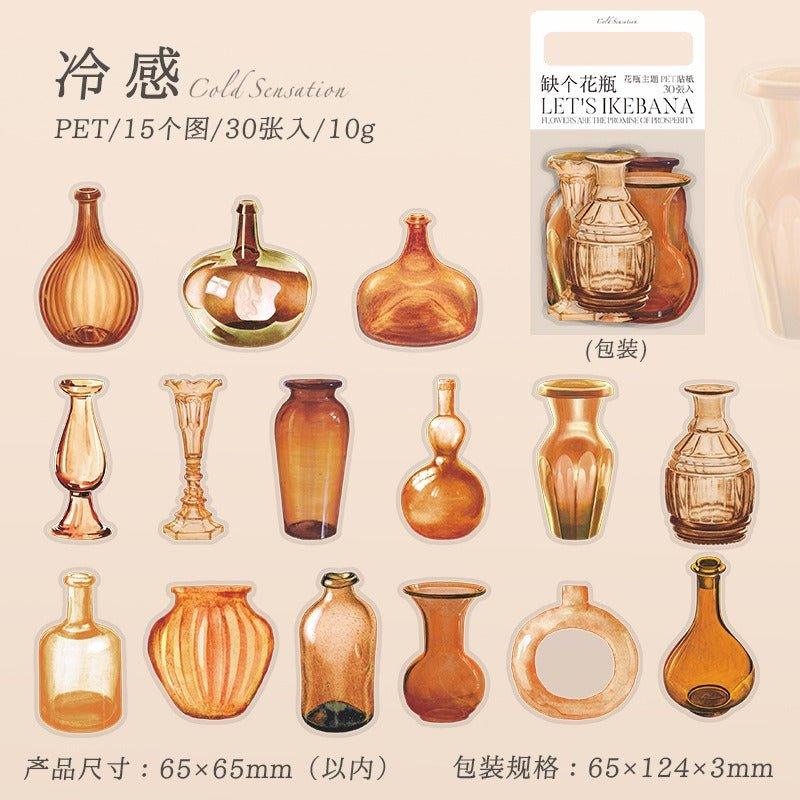 1095 PET Stickers Missing Vase Series