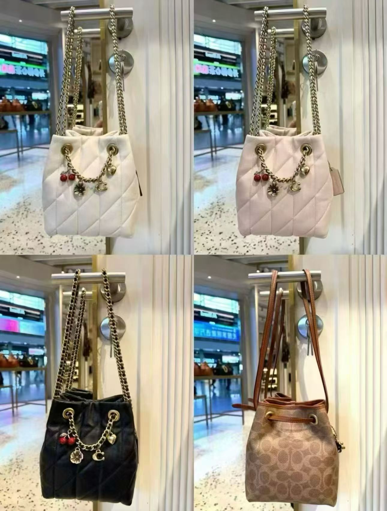 Women Handbag CES62 CER87 Bucket Chain Bag