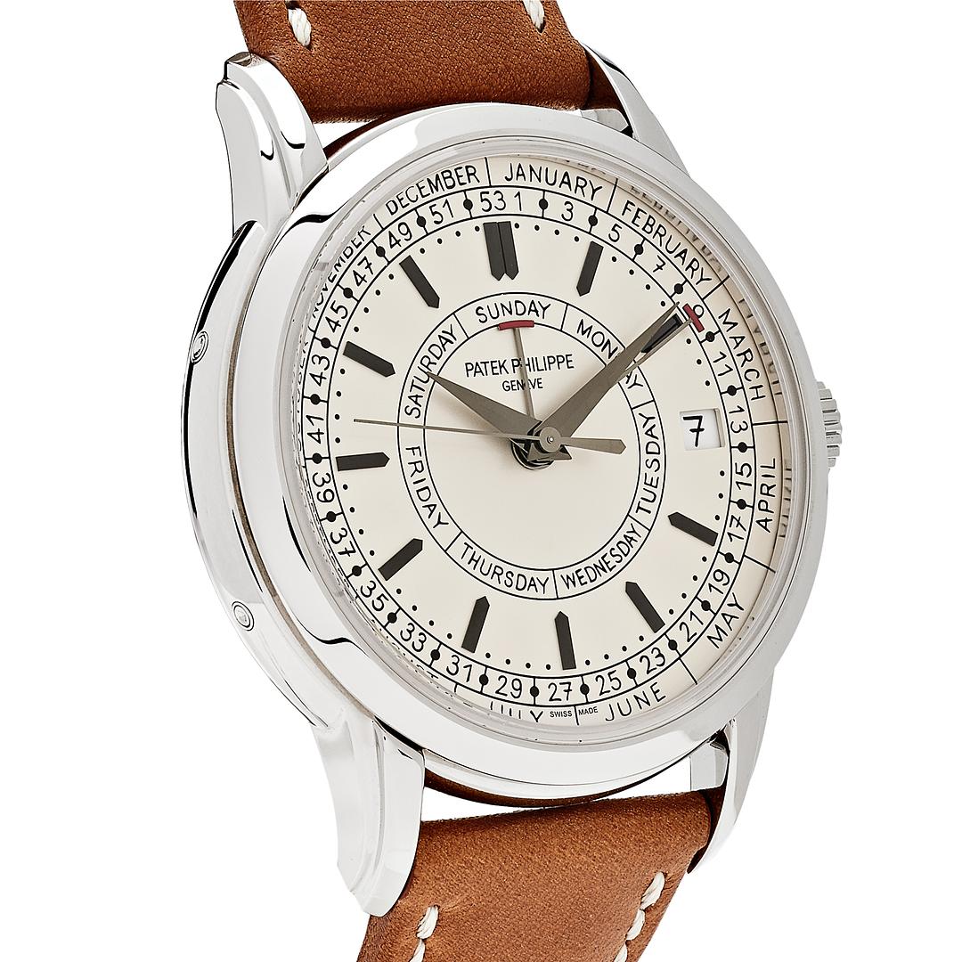 Patek Philippe Calatrava Weekly Calendar Silvery Opaline Dial 5212A-001【1:1 Replica】