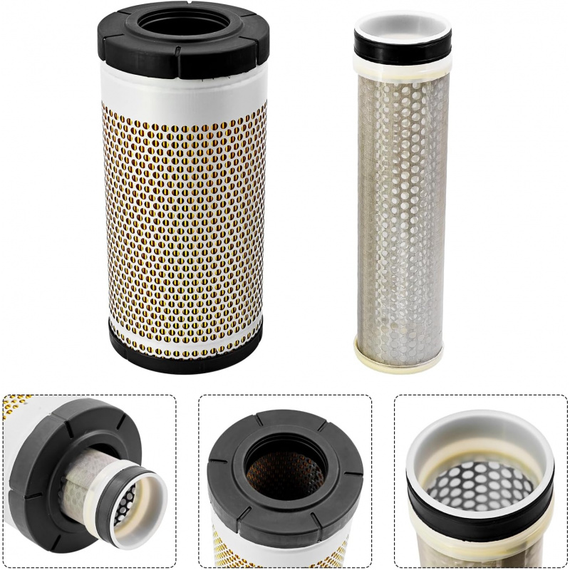 KIT-VIO55-6A Maintenance Filter Kit 5 Pcs for Yanmar VIO55-6A Excavator 129150-35170, 129A00-55730, 129A00-55800-HD, 172175-73710, 172B06-11510