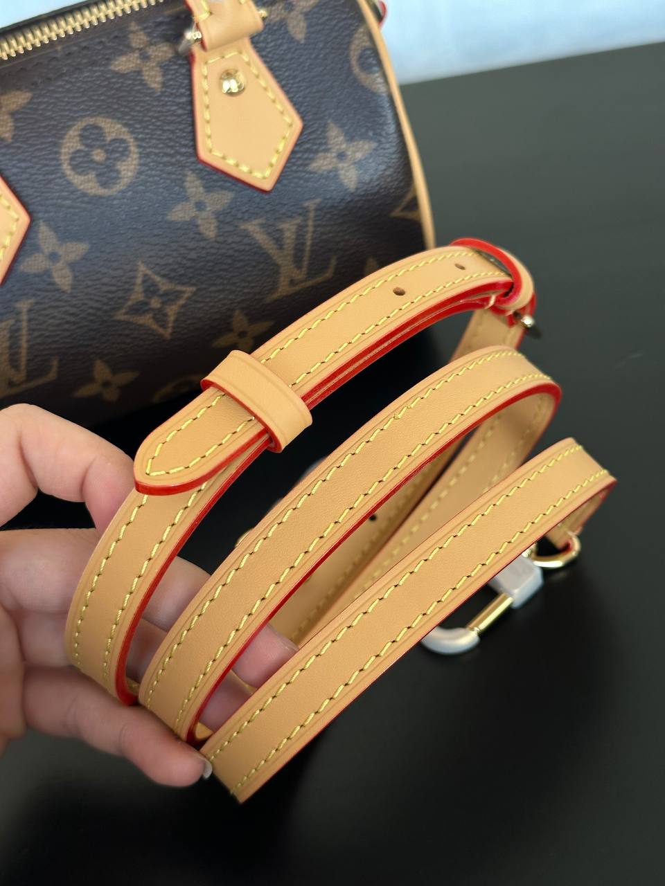 Louis Vuitton Monogram Mini Speedy Boston Handbag & Crossbody Bag