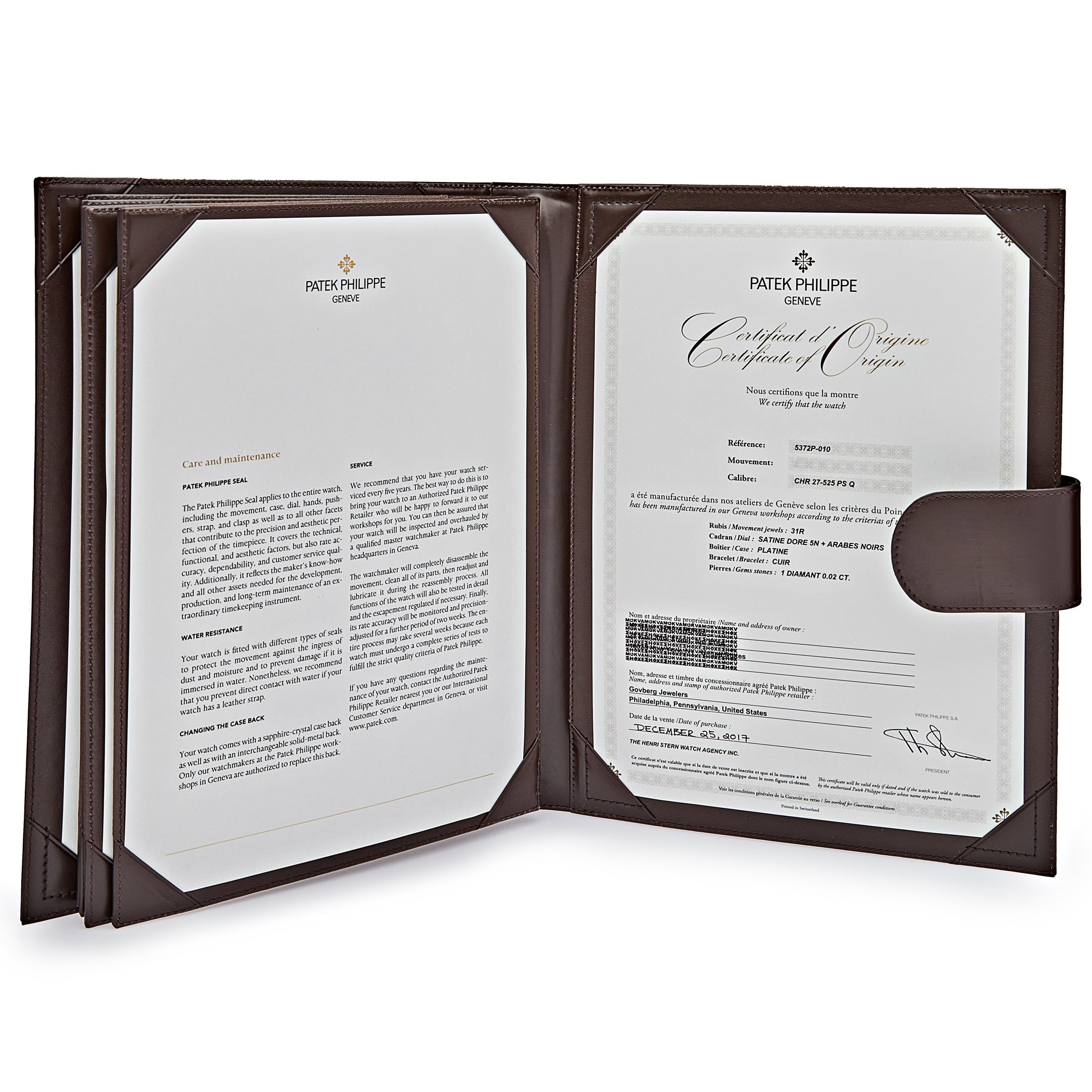 Patek Philippe Perpetual Calendar Chronograph Platinum 5372P-010【1:1 Replica】