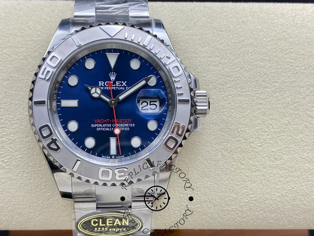 Rolex Yacht-Master 126622 Platinum Bezel Blue Dial 40MM Mens Replica Watch