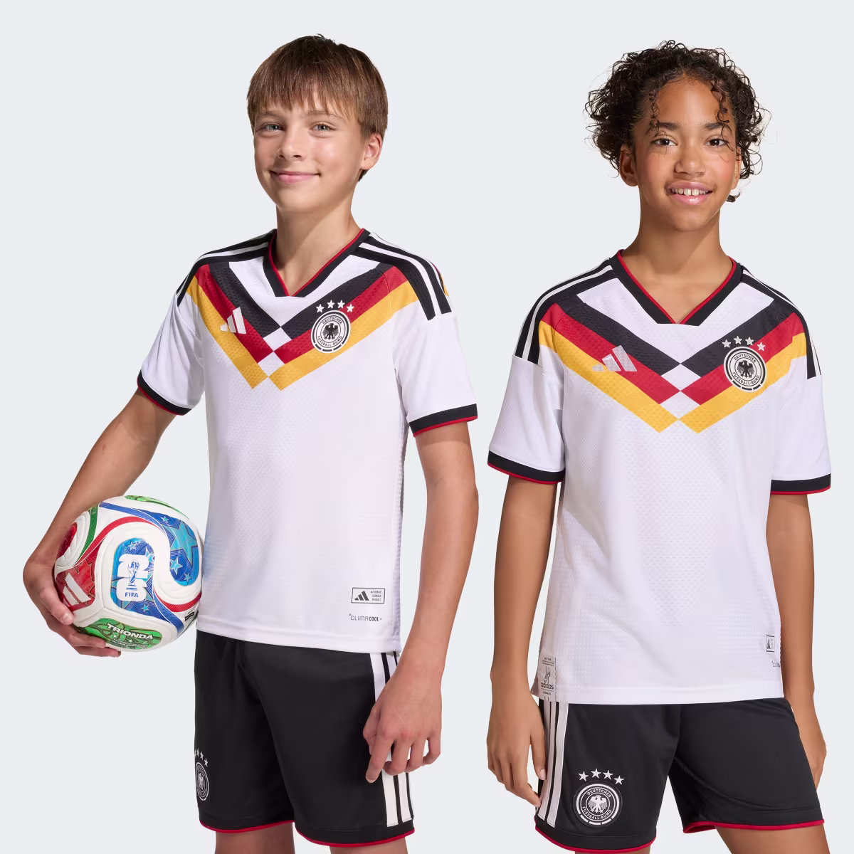 Deutschland 26 Authentic Kids Heimtrikot