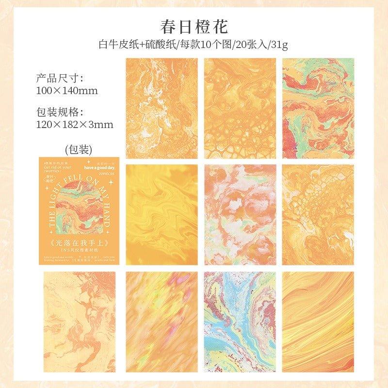 2148 Paper stock Light Falls on My Hands series