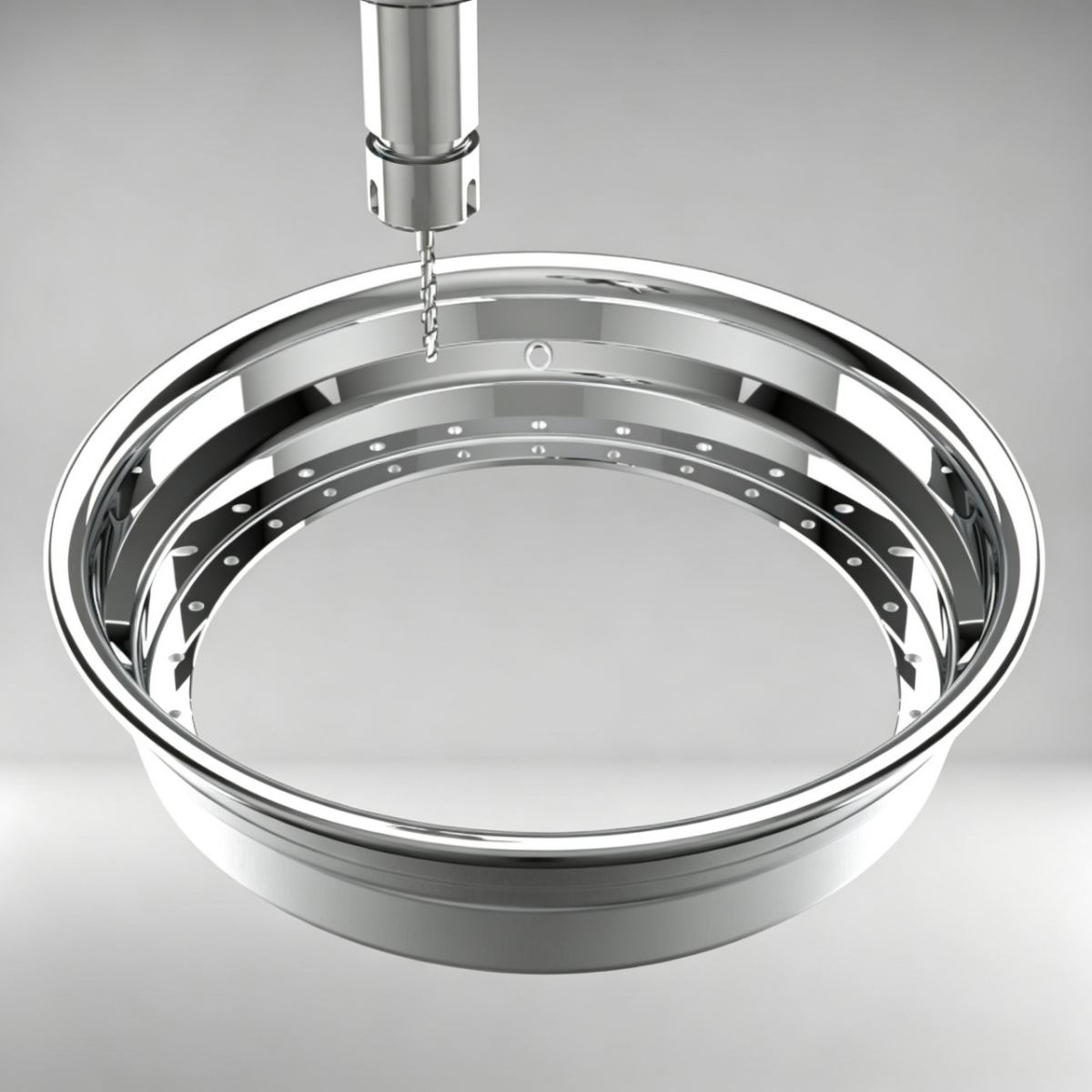 Custom 24 Inch Step Outer lip Rolled Flange