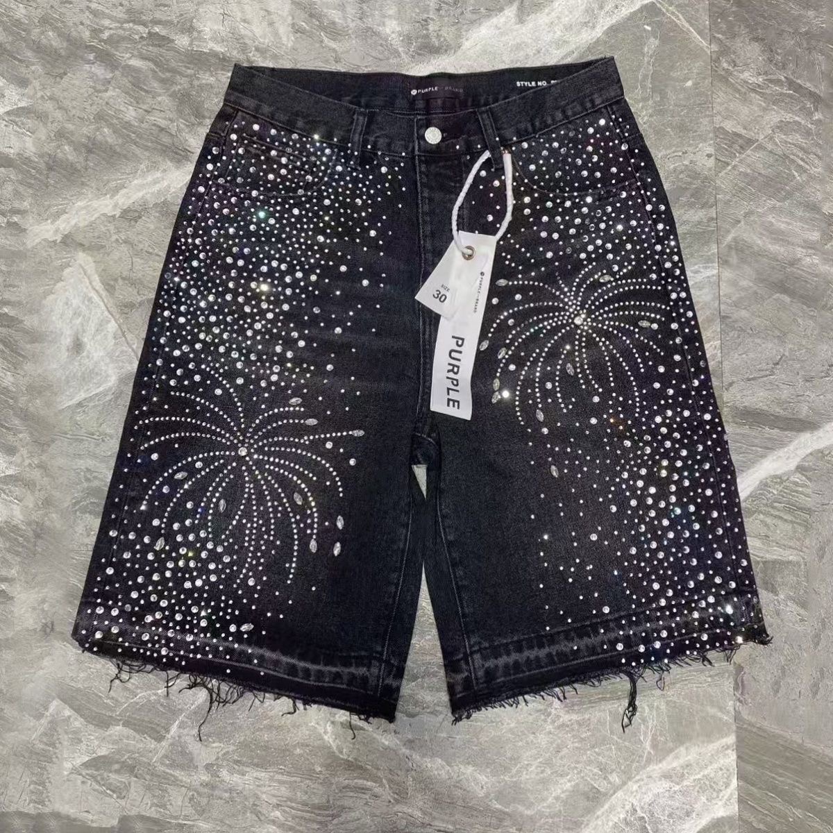 Purple brand Firework Diamond Shorts