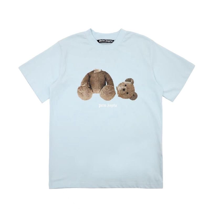 Spot fashion severed head bear print loose casual cotton tshirt