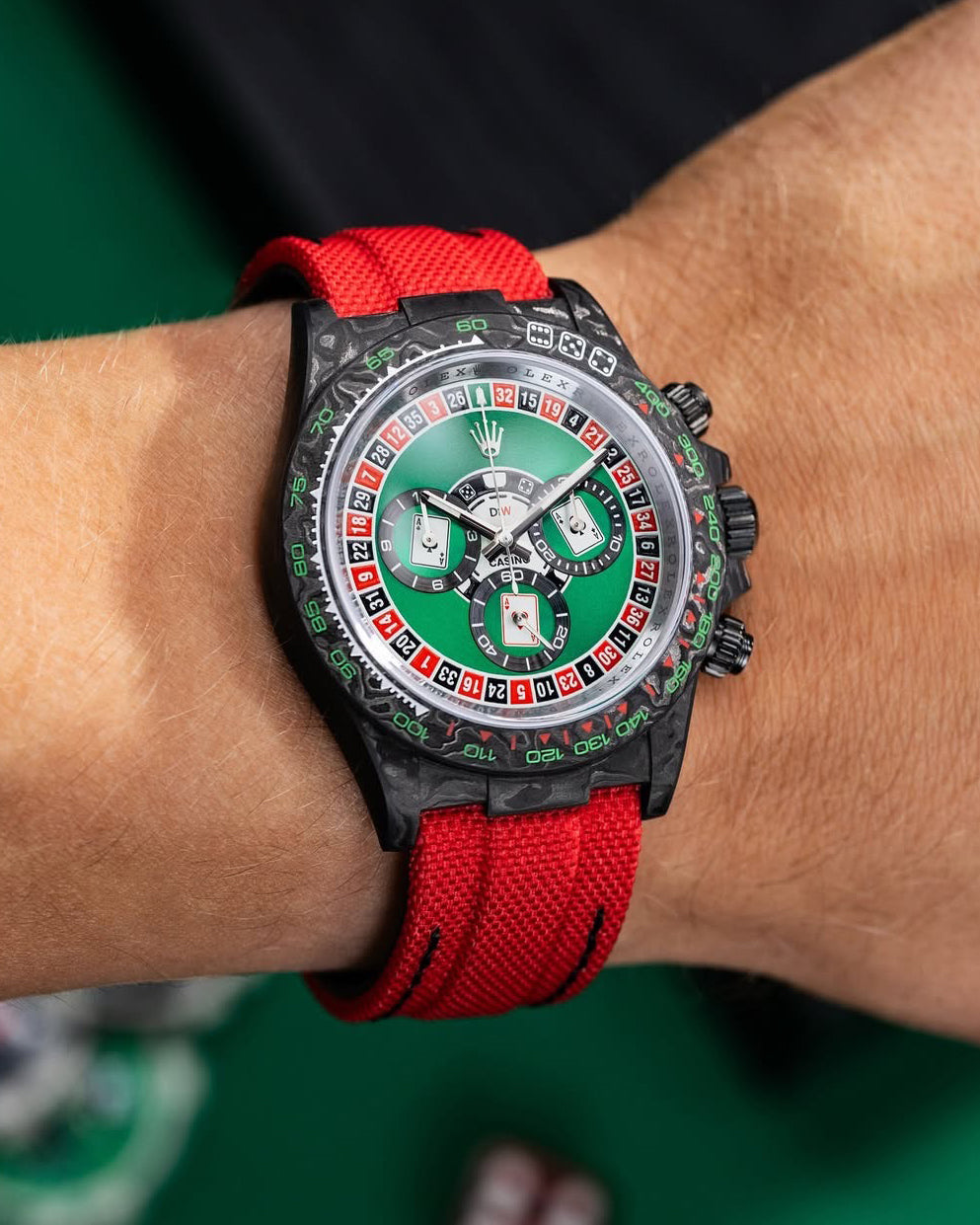 DiW 41mm Rolex Daytona LUCKY PLAYER (CASINO) 41mm【1:1 Replica】