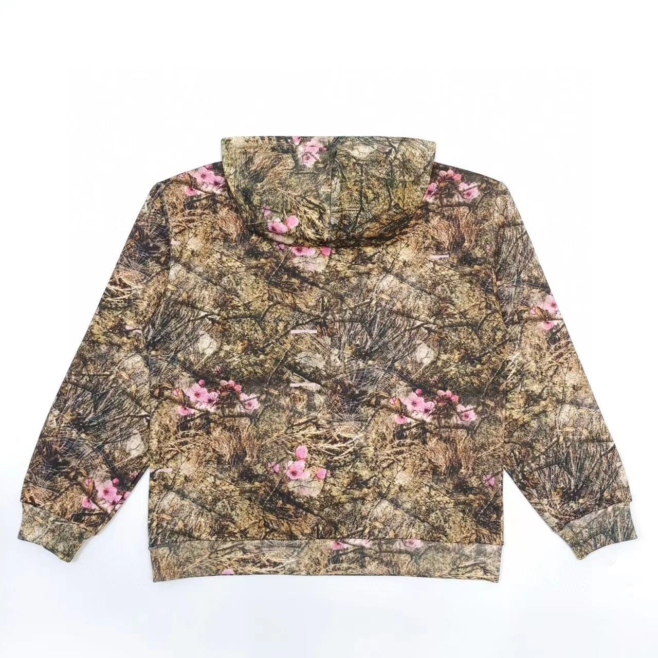 1:1 Best Quality Sp5der peach blossom Hoodie Brown
