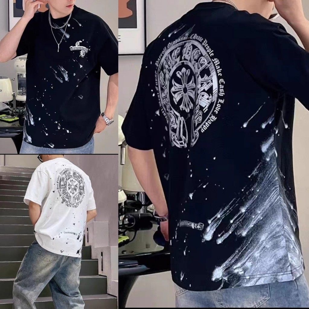 hot silver horseshoe cross T