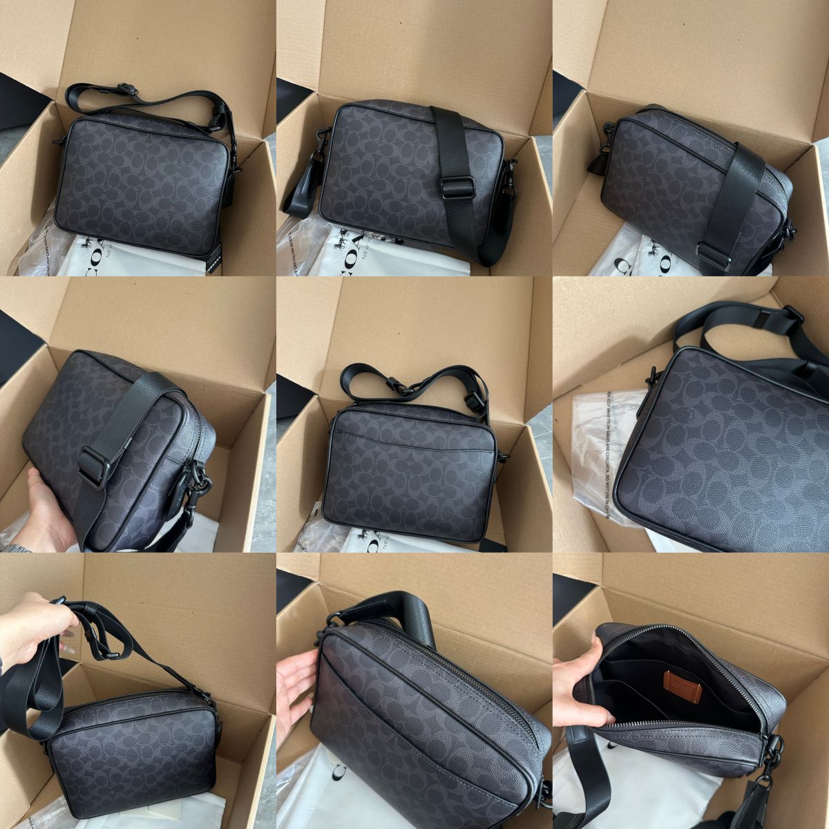 Men Handbag CES85 Colton Crossbody Shoulder Bag 25 In Signature Canvas