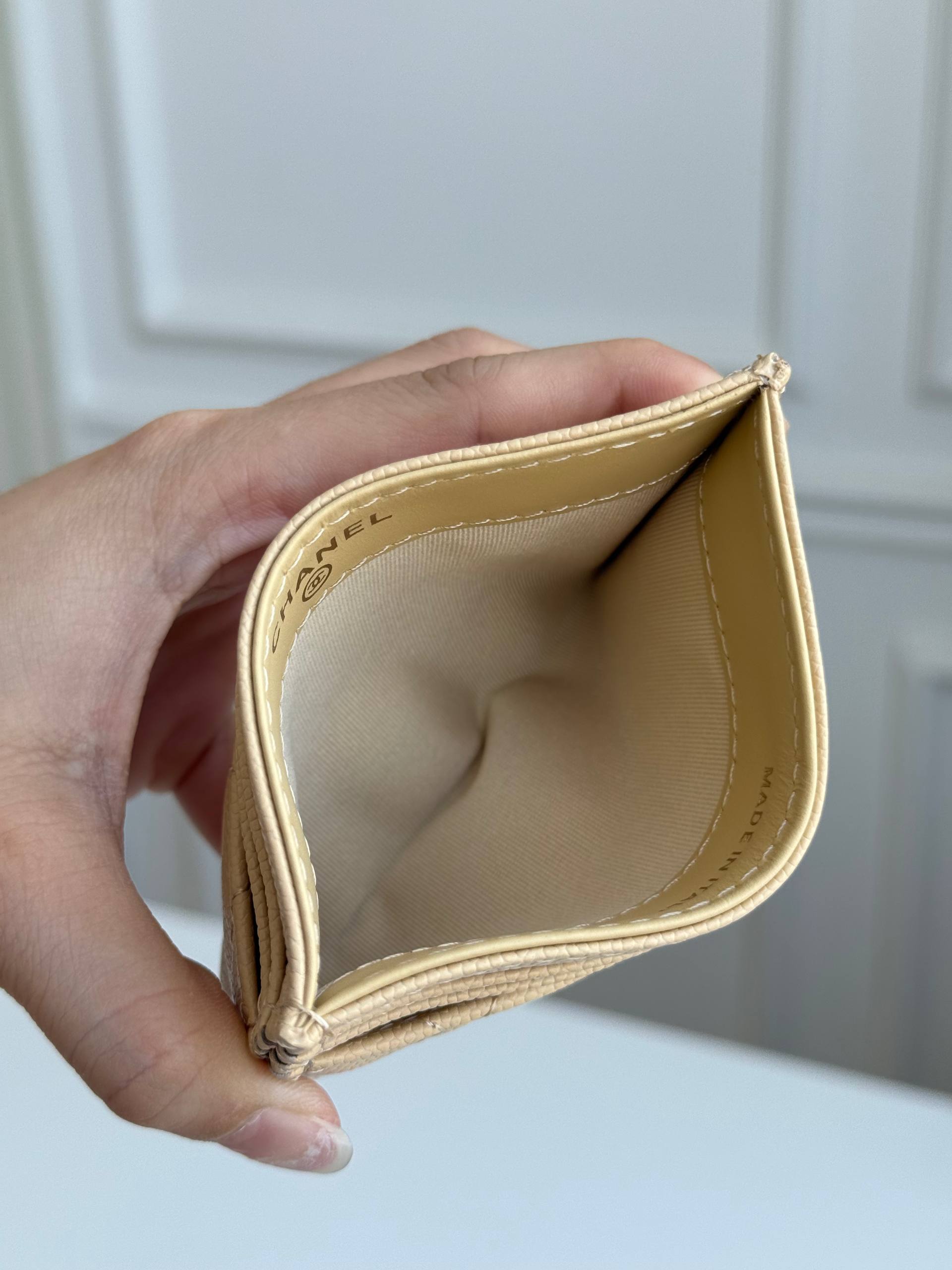 Chanel Classic Quilted Caviar Card Holder