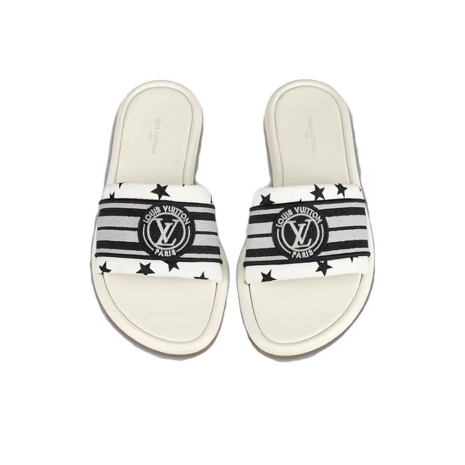 LV Magnetic Canvas Dashion Flip-flops Slide Sandal