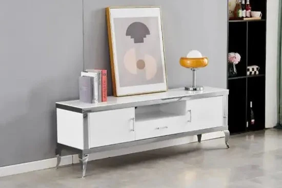 Baroque - Meuble TV Avec Rangement - 180x40cm