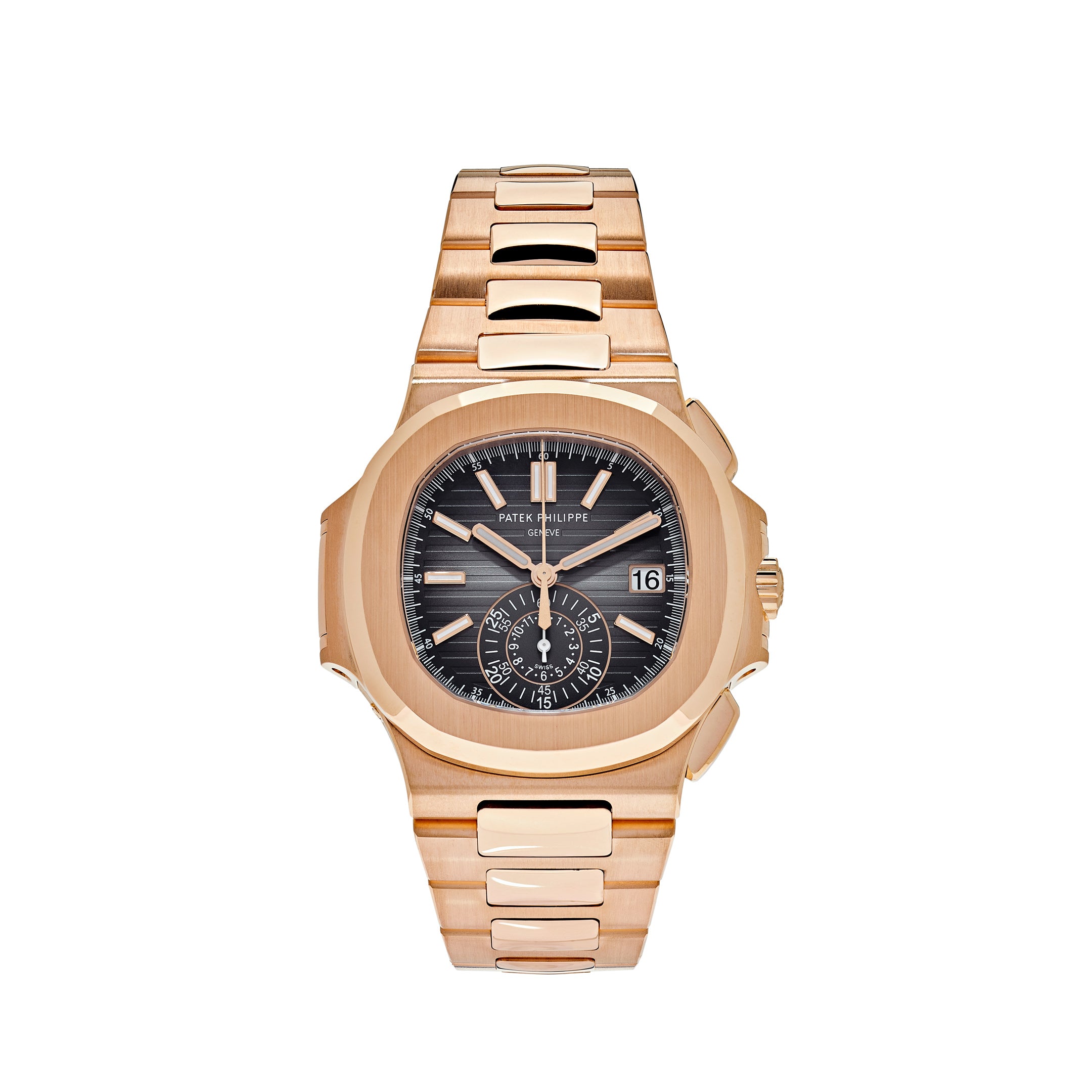 Patek Philippe Nautilus Chronograph Date Rose Gold 5980/1R【1:1 Replica】