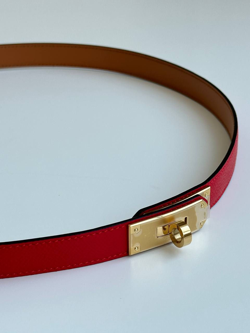 Hermès Kelly 18 Belt Bag in Rouge Casaque Epsom Leather with Kelly Buckle