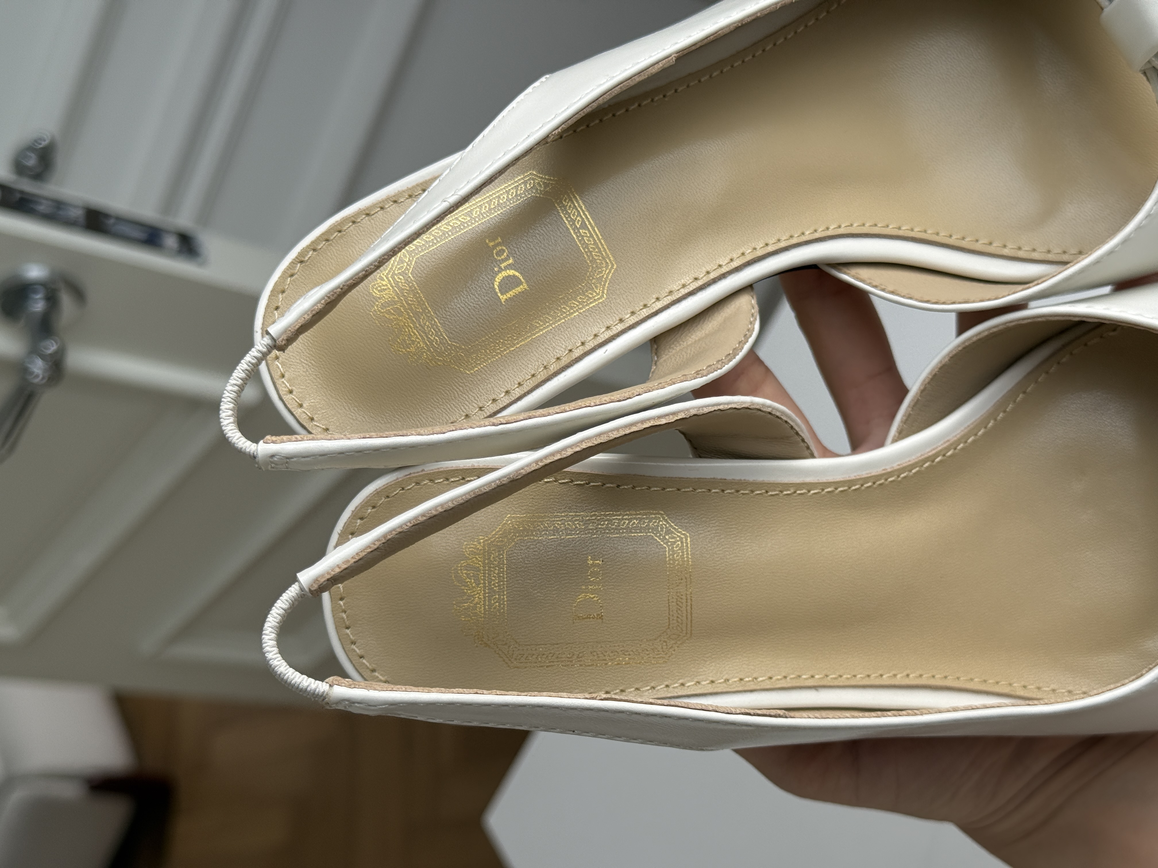 Bow Detail Square-Toe Kitten-Heel Slingback Sandals