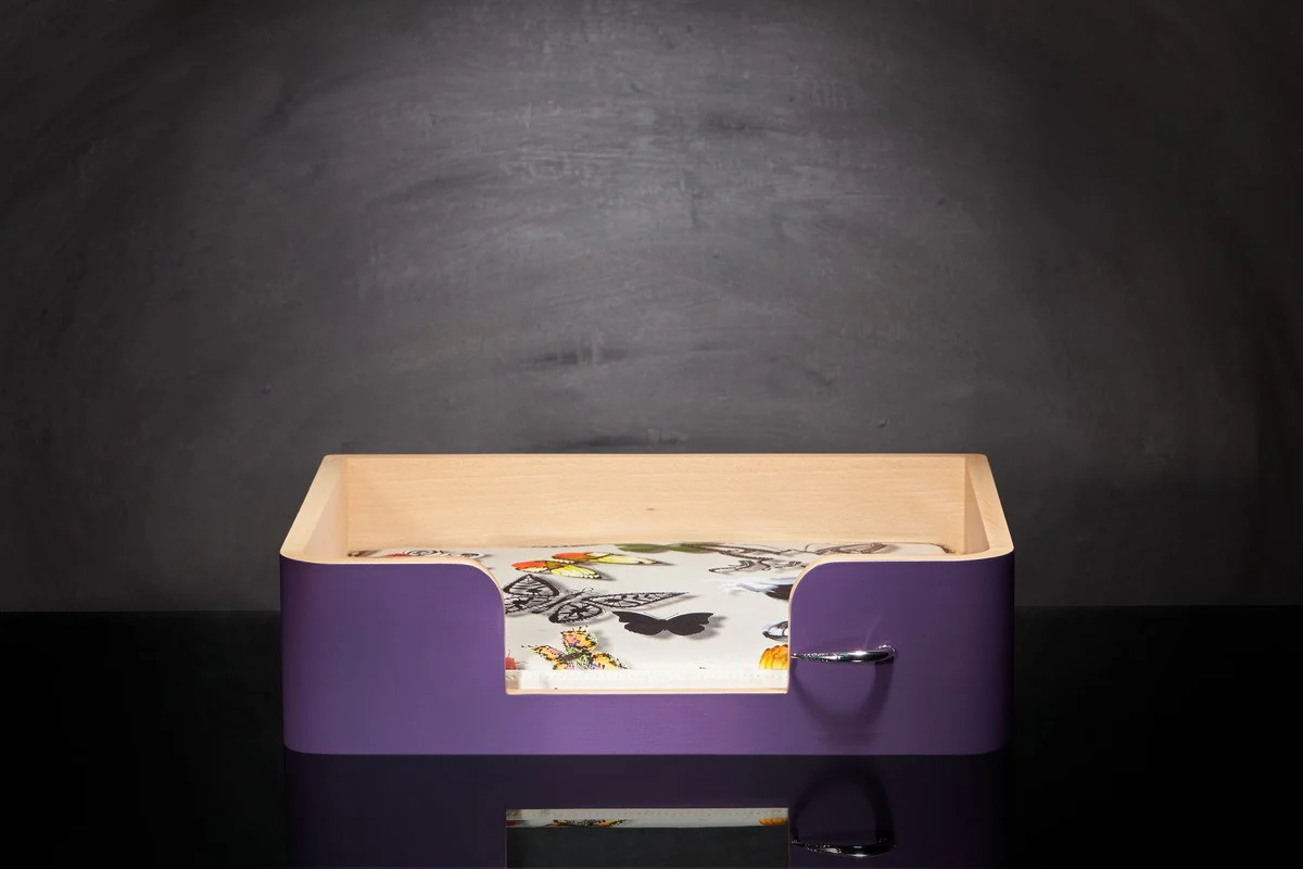 « Drôle de Panier » pour chien - Mauve Campanule