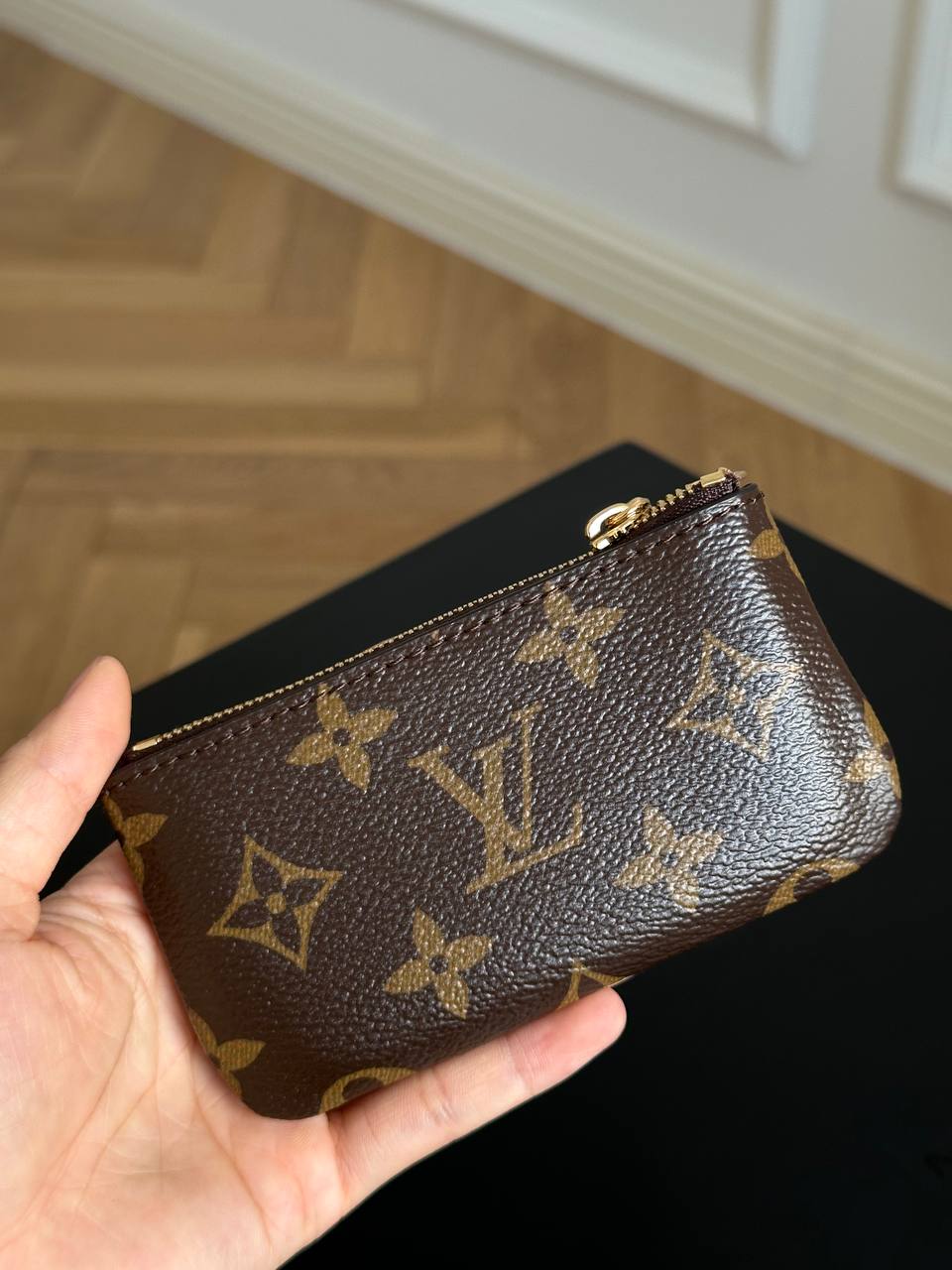 Louis Vuitton Monogram Canvas Zip Key Pouch Coin Purse