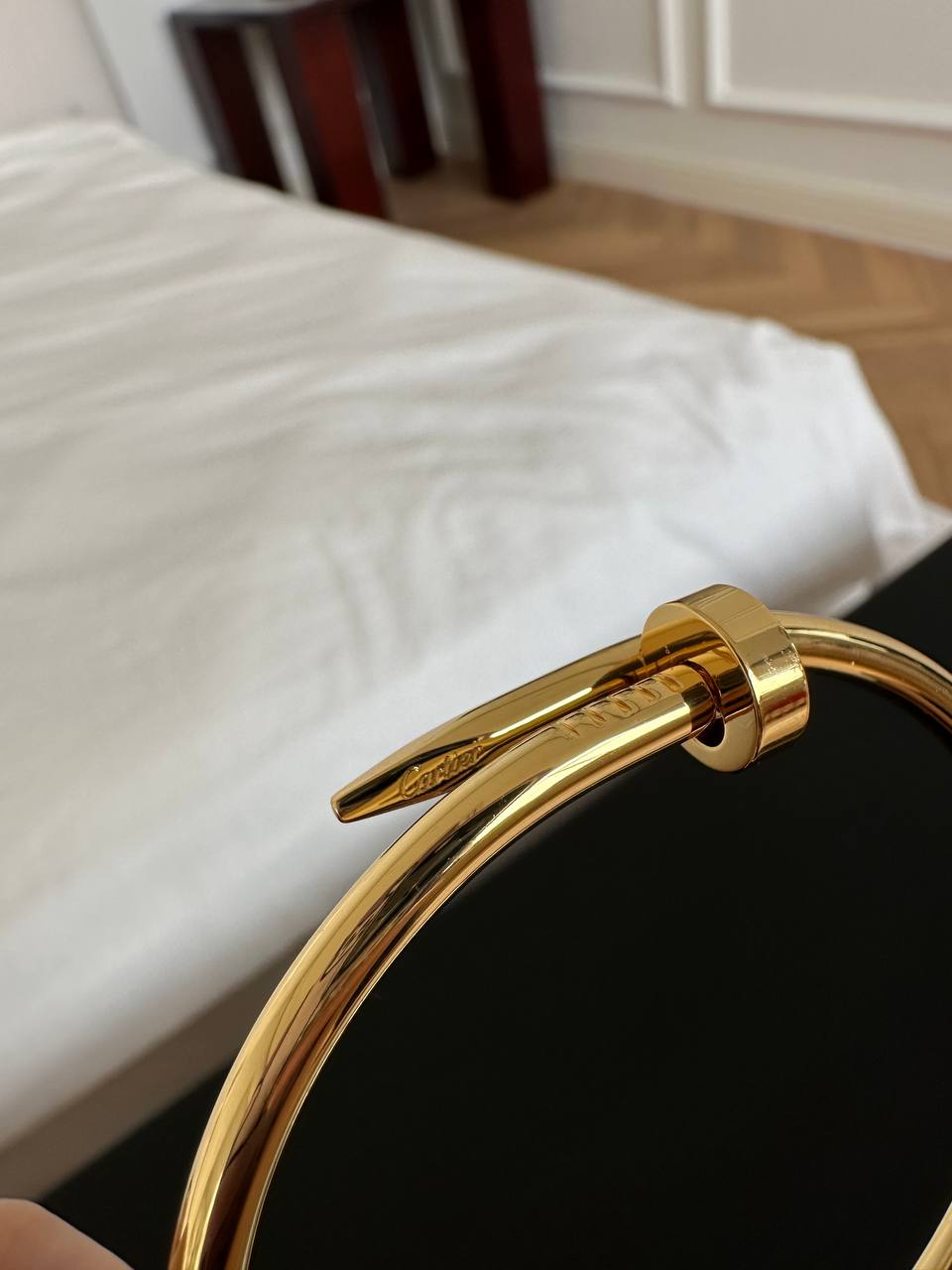 Cartier Love Plain Gold Screw Bangle Bracelet