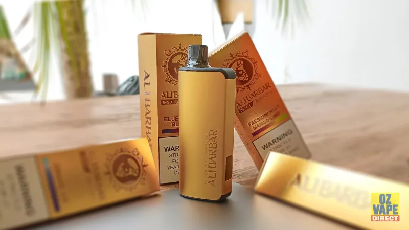 ALIBARBAR Ingot 9000 device displayed with retail packaging