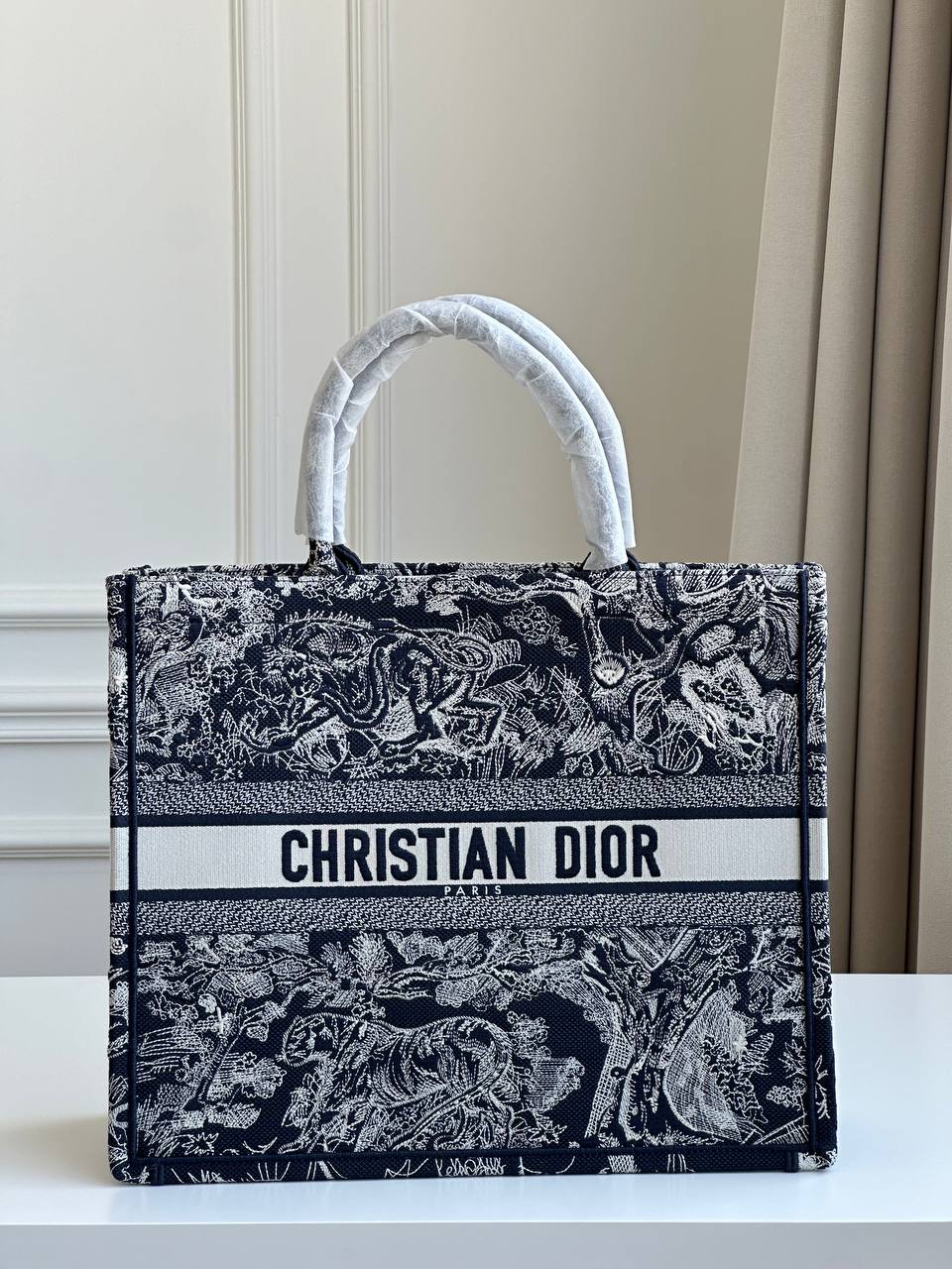 Dior Book Tote Toile de Jouy Embroidered Tote Bag