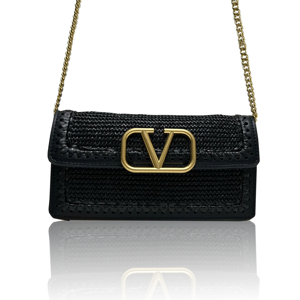 Valentino Raffi Straw Bags