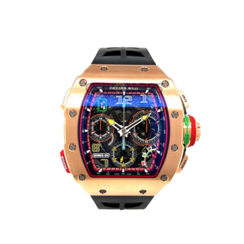 Richard Mille Automatic Winding Chronograph Full Rose Gold RM65-01【1:1 Replica】