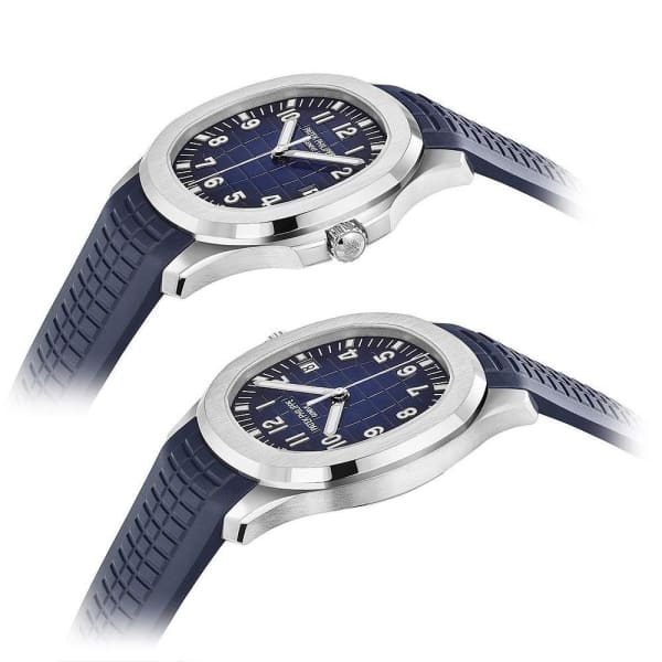 Patek Philippe 20th Anniversary Aquanaut 18K White Gold Watch Composite Strap 5168G-001【1:1 Replica】