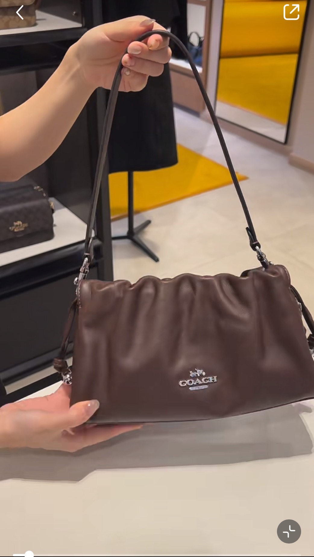 CT763 CV529 Faye Drawstring Shoulder Ruching Women Handbag Crossbody Sling Bag