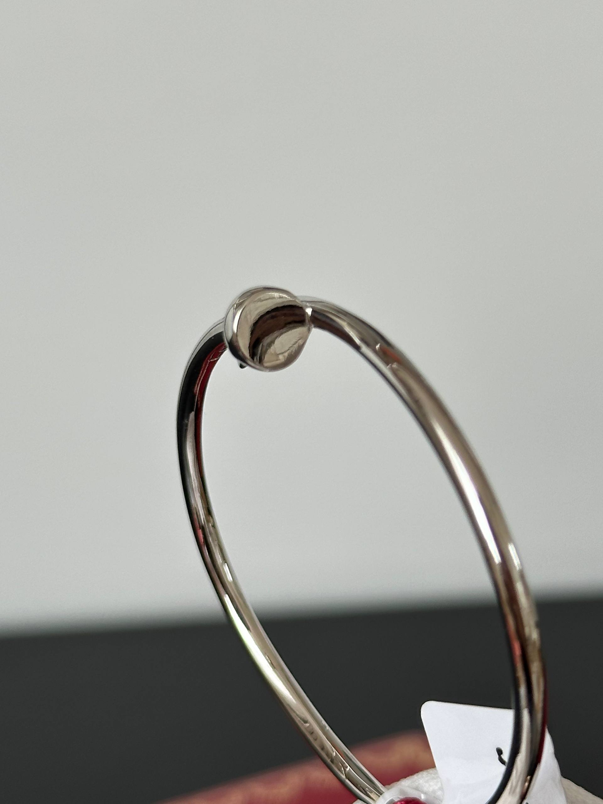 Cartier LOVE White Gold Open Nail Bangle