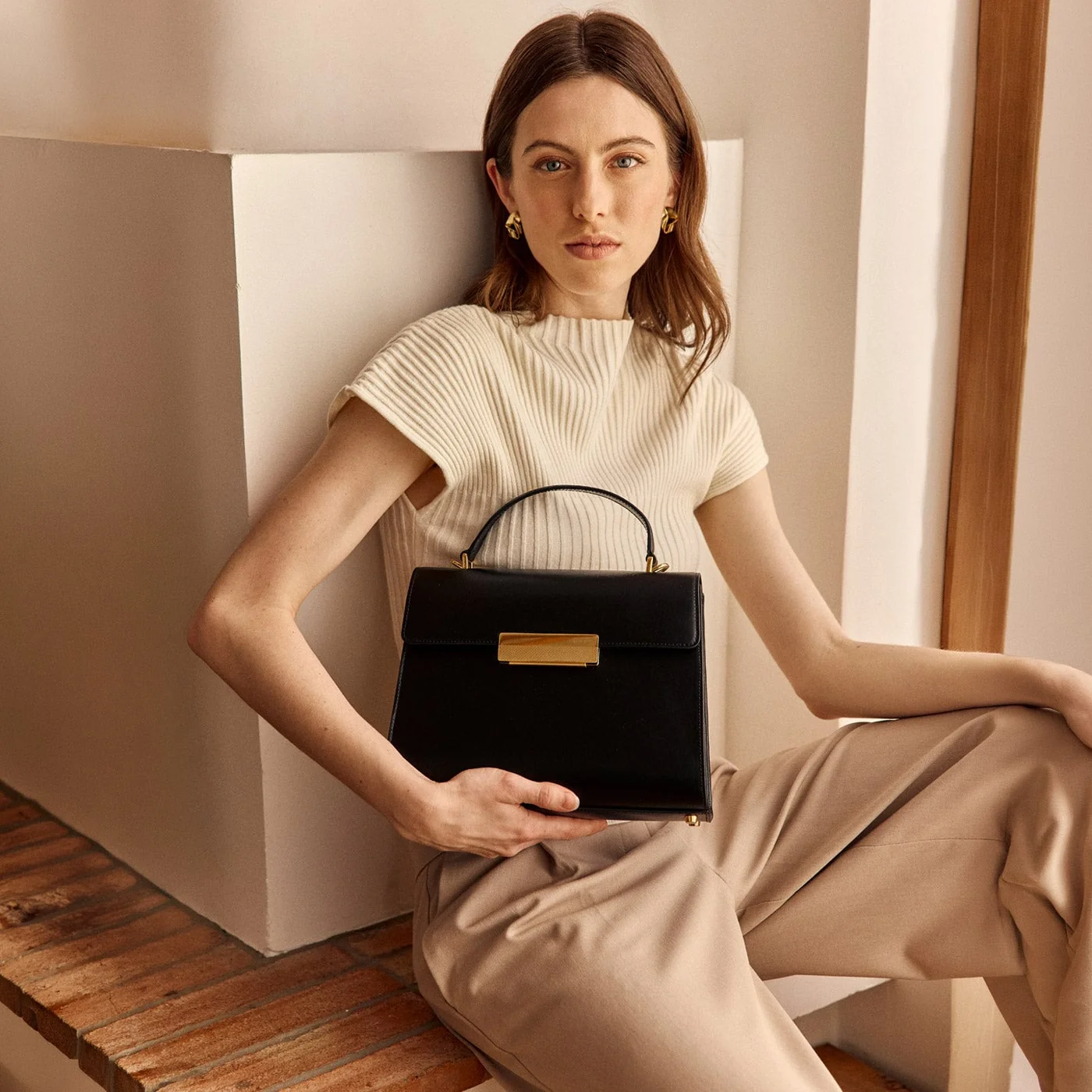 Capucine - Cuir Box Noir