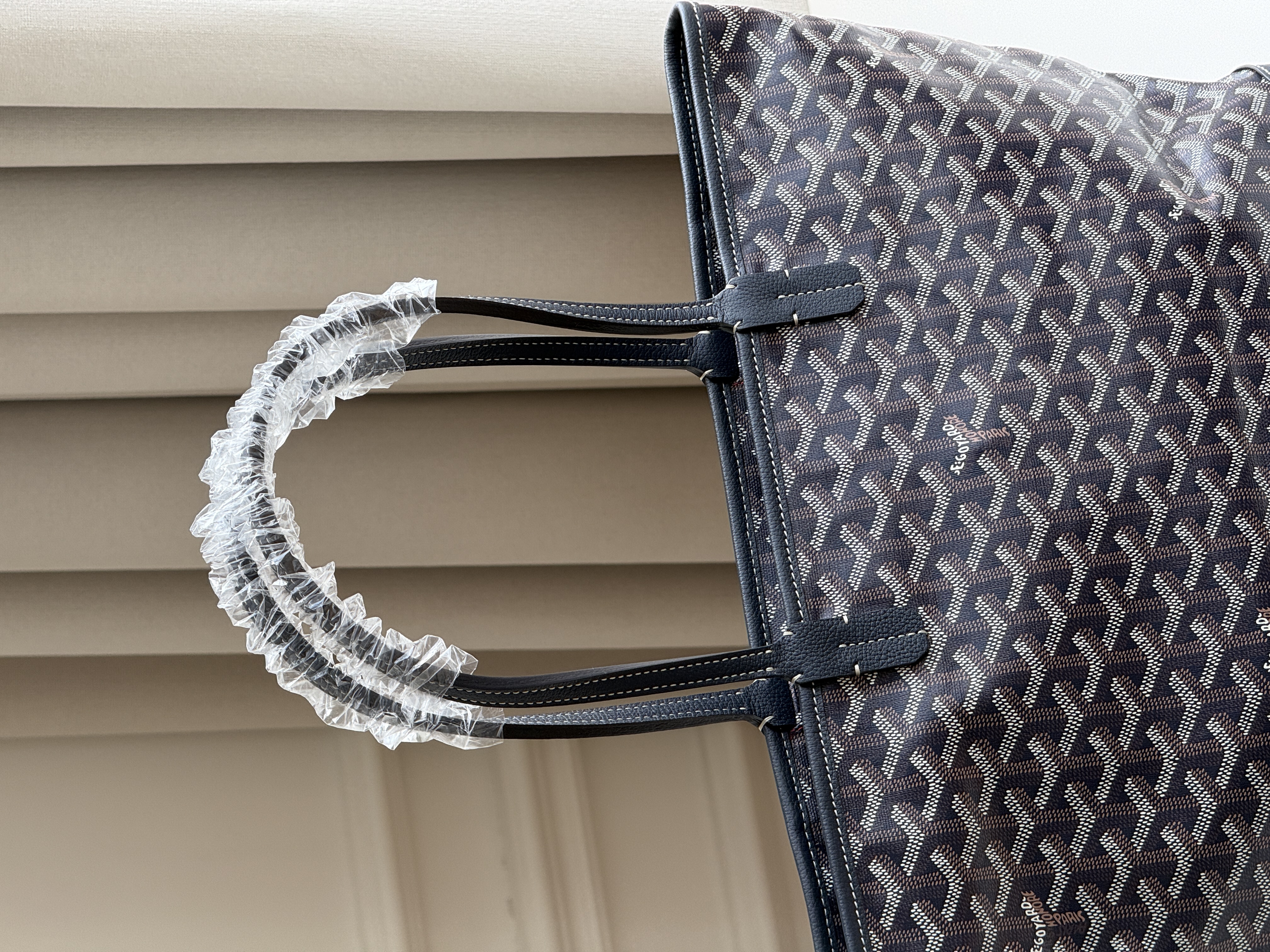 Goyard Saint Louis Navy Tote Bag