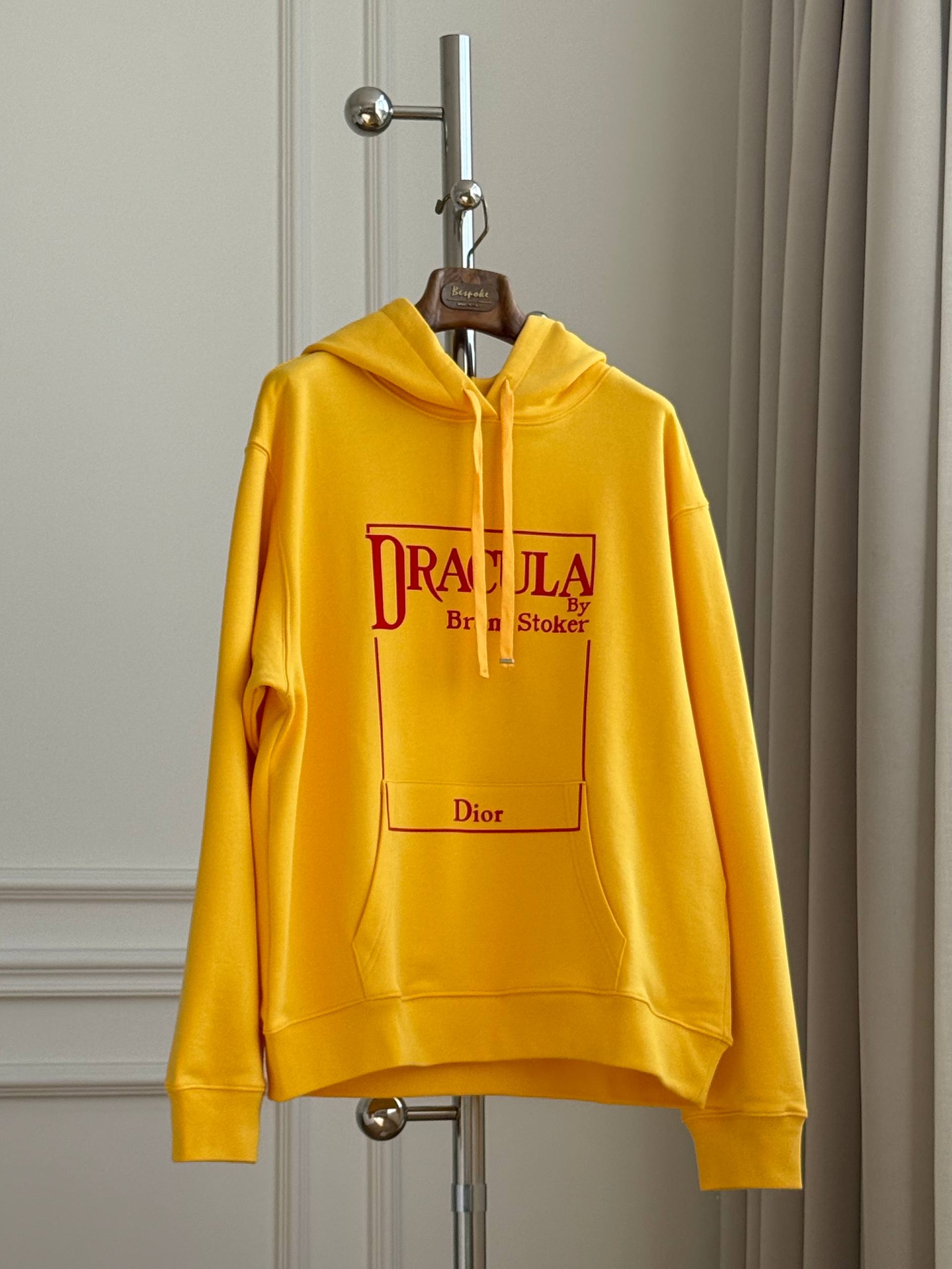 Dior Hooded Sweatshirt, Dracula Book Cover Embroidery