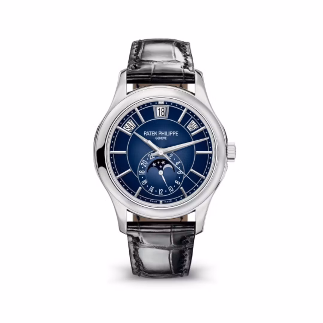 Patek Philippe Complications Annual Calendar White Gold 5205G-013【1:1 Replica】
