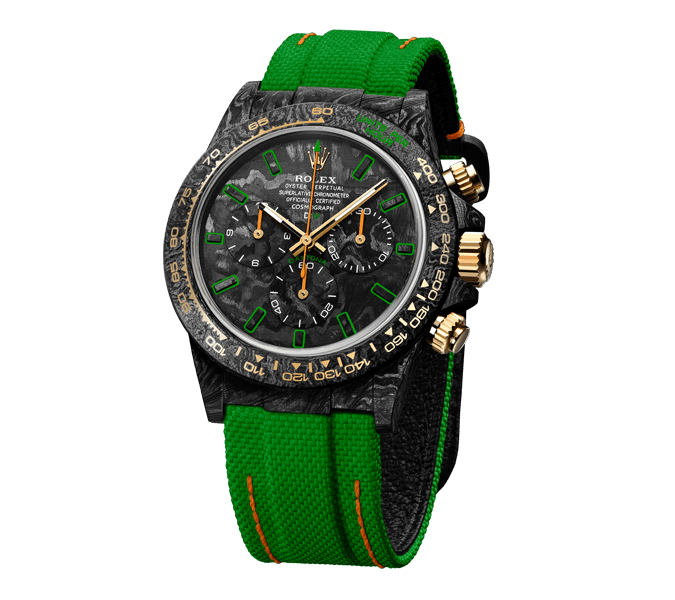ROLEX Diw Daytona carbon all carbon lime 40mm oyster black【1:1 Replica】