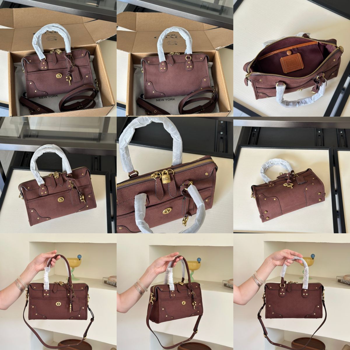 Women Handbag CFN69 CFN70 Rhyder 24 Satchel Bag