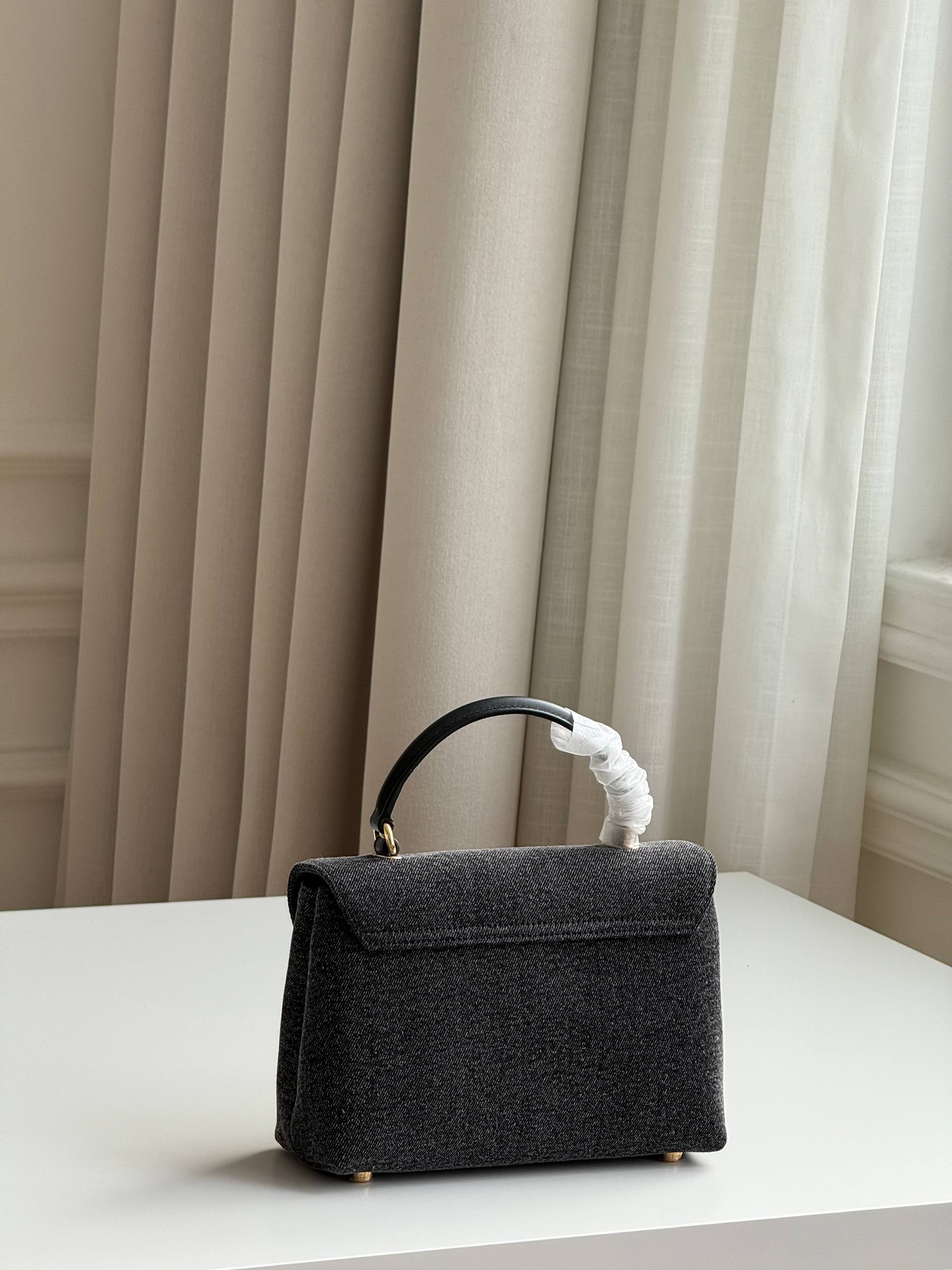 CELINE TEEN NINO BAG IN DENIM  TRIOMPHE HARDWARE