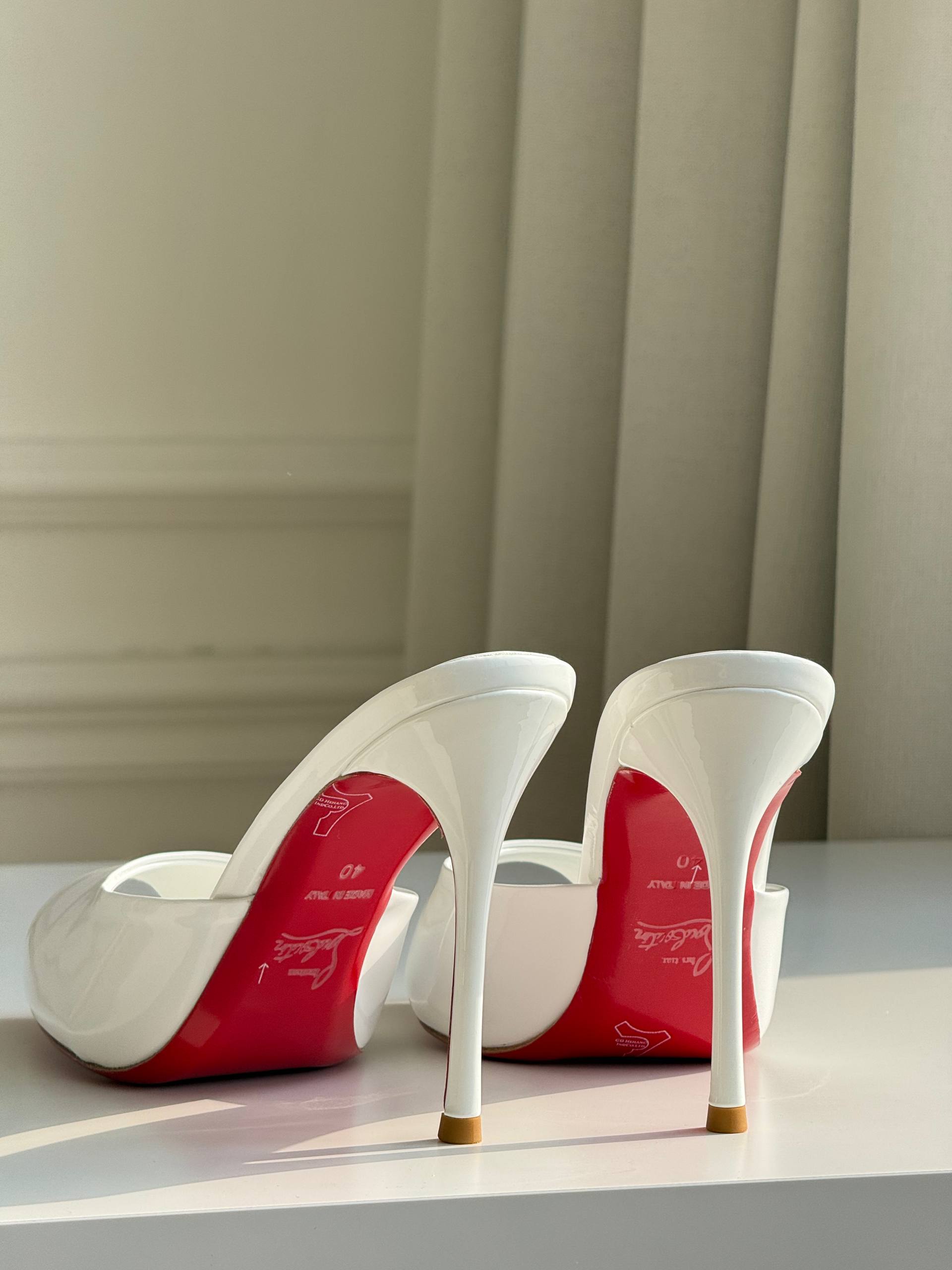Christian Louboutin Me Dolly Peep-Toe Red Sole Mules