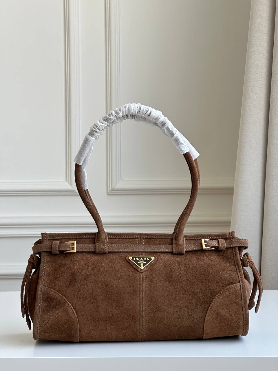 Prada Bonnie Suede Tote Bag