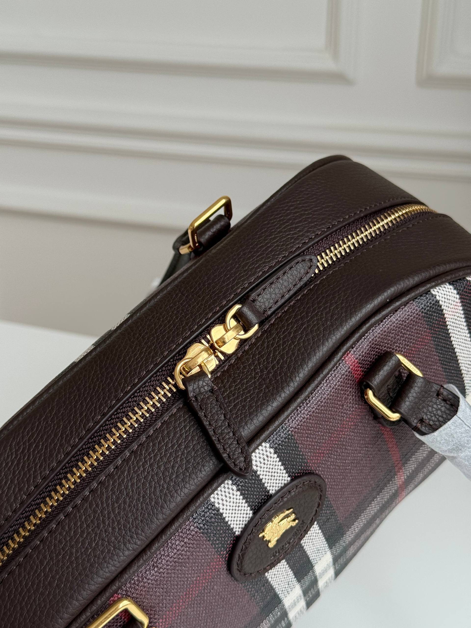 Burberry Highlands Check Bowling Bag